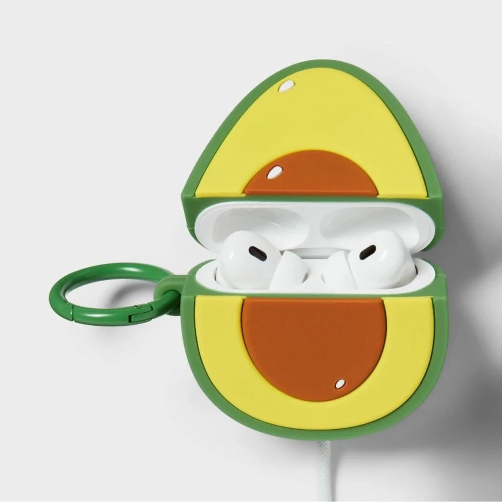 Avocado AirPods Case with Keychain